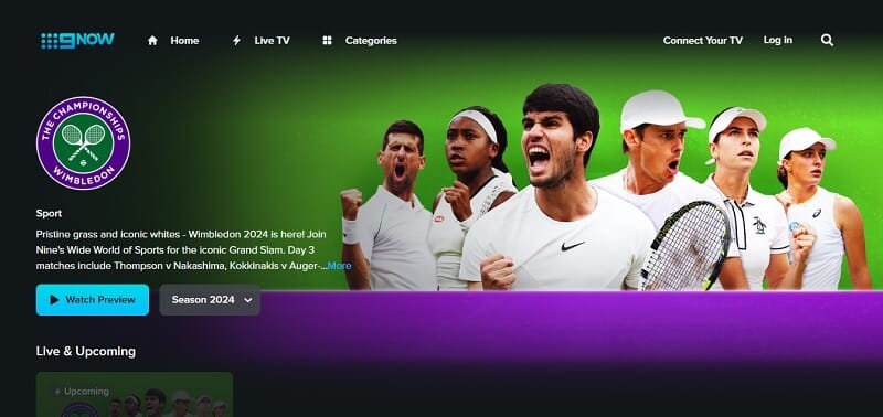 Wimbledon on 9Now