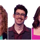 Kathy Davis, Isaac Hirsch, and Anna Paone on Jeopardy