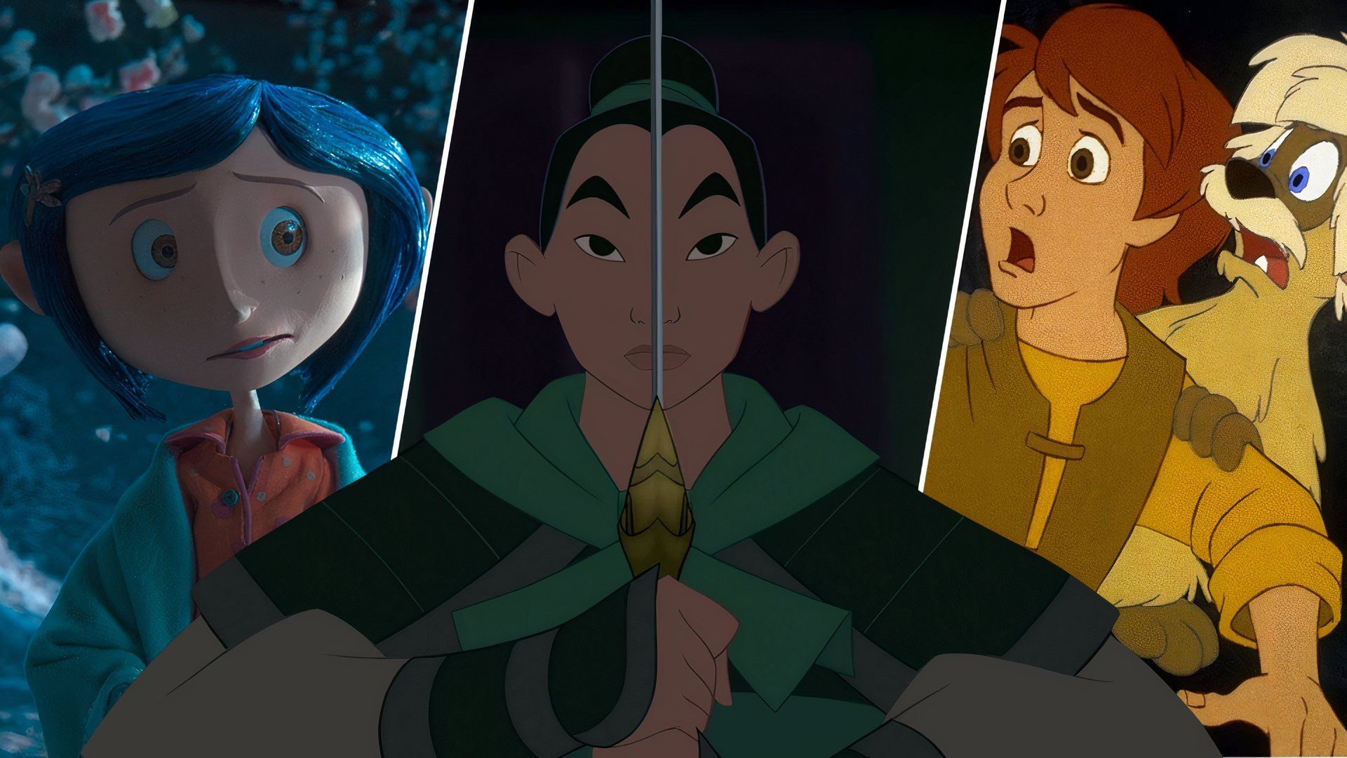 Coraline Mulan The Black Cauldron