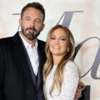 LOS ANGELES, CALIFORNIA - FEBRUARY 08: (L-R) Ben Affleck and Jennifer Lopez attend the Los Angeles Special Screening of "Marry Me" on February 08, 2022 in Los Angeles, California. (Photo by Momodu Mansaray/Getty Images)