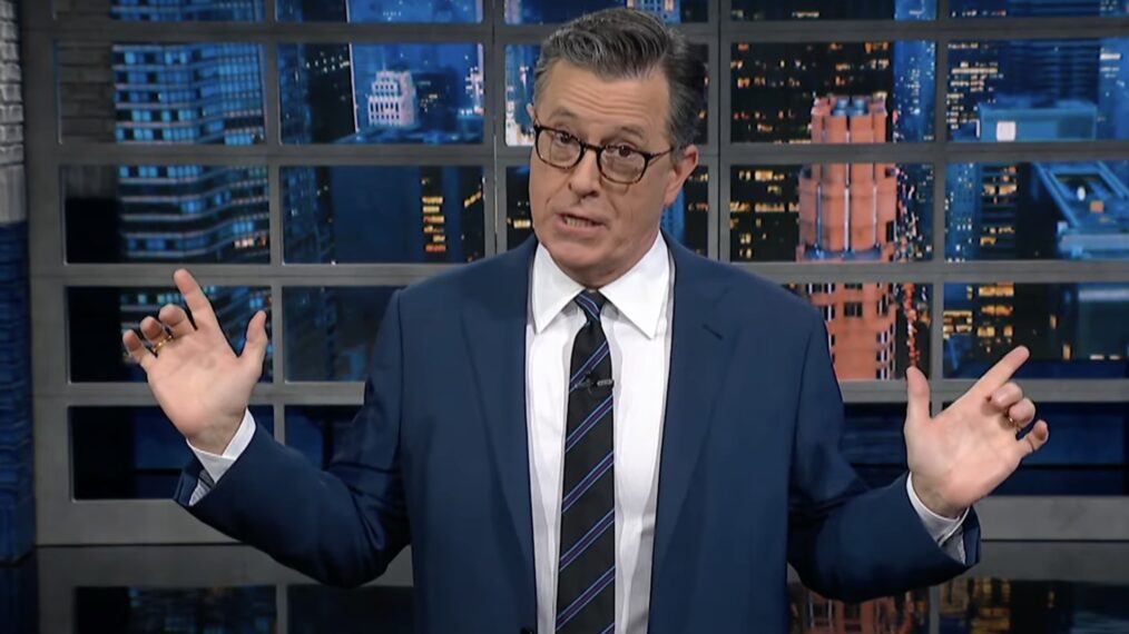Donald Trump: Stephen Colbert critique ses attaques contre Kamala Harris