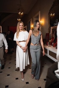 Nicole Kidman, left, and daughter Sunday Rose, right, at the Omega 'Her Time' event in Paris in July 2024.