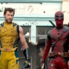 Deadpool and Wolverine standing side by side in their movie.