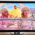 Hisense U8N TV showing The Barbie Movie