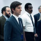 Severance cast adam scott zach cherry Tramell Tillman John Turturro and Patricia Arquette