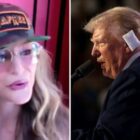 Drea de Matteo and Donald Trump