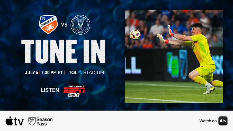 FC Cincinnati affronte Inter Miami CF au TQL Stadium : comment regarder en direct