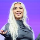 Kim Kardashian speaks at the OMR digital and marketing trade fair. Photo: Christian Charisius/dpa (Photo by Christian Charisius/picture alliance via Getty Images)