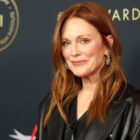 Julianne Moore arrives at the AFI Awards Luncheon at Four Seasons Hotel Los Angeles at Beverly Hills on January 12, 2024 in Los Angeles, California.