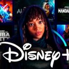 Star Wars Disney Plus show posters, Mae from The Acolyte, Disney Plus logo