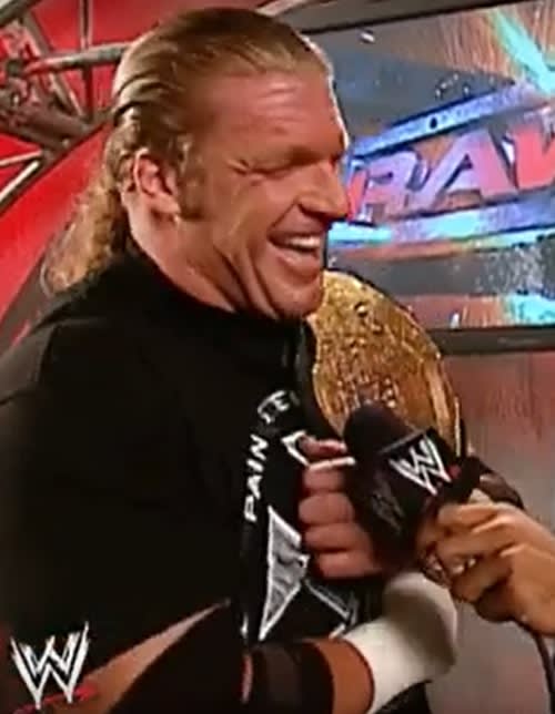 Triple H laughs at Kane's misfortune