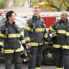 Ryan Guzman, Kenneth Choi, Peter Krause, Aisha Hinds, and Oliver Stark in 