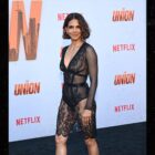 Halle Berry Wears Sheer Lingerie to Netflix Premiere Ahead of 58th Birthday