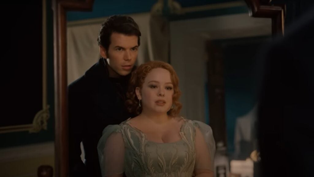 Colin & Pen in Mirror Horizontal - Bridgerton S03
