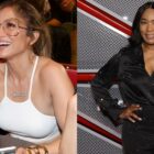 Jennifer Lopez and Angela Bassett at the opening night of The Intuit Dome on Aug. 15, 2024, in Los Angeles.