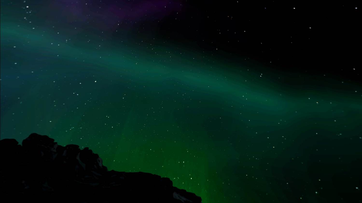 Aurora Borealis sur Apple Vision Pro