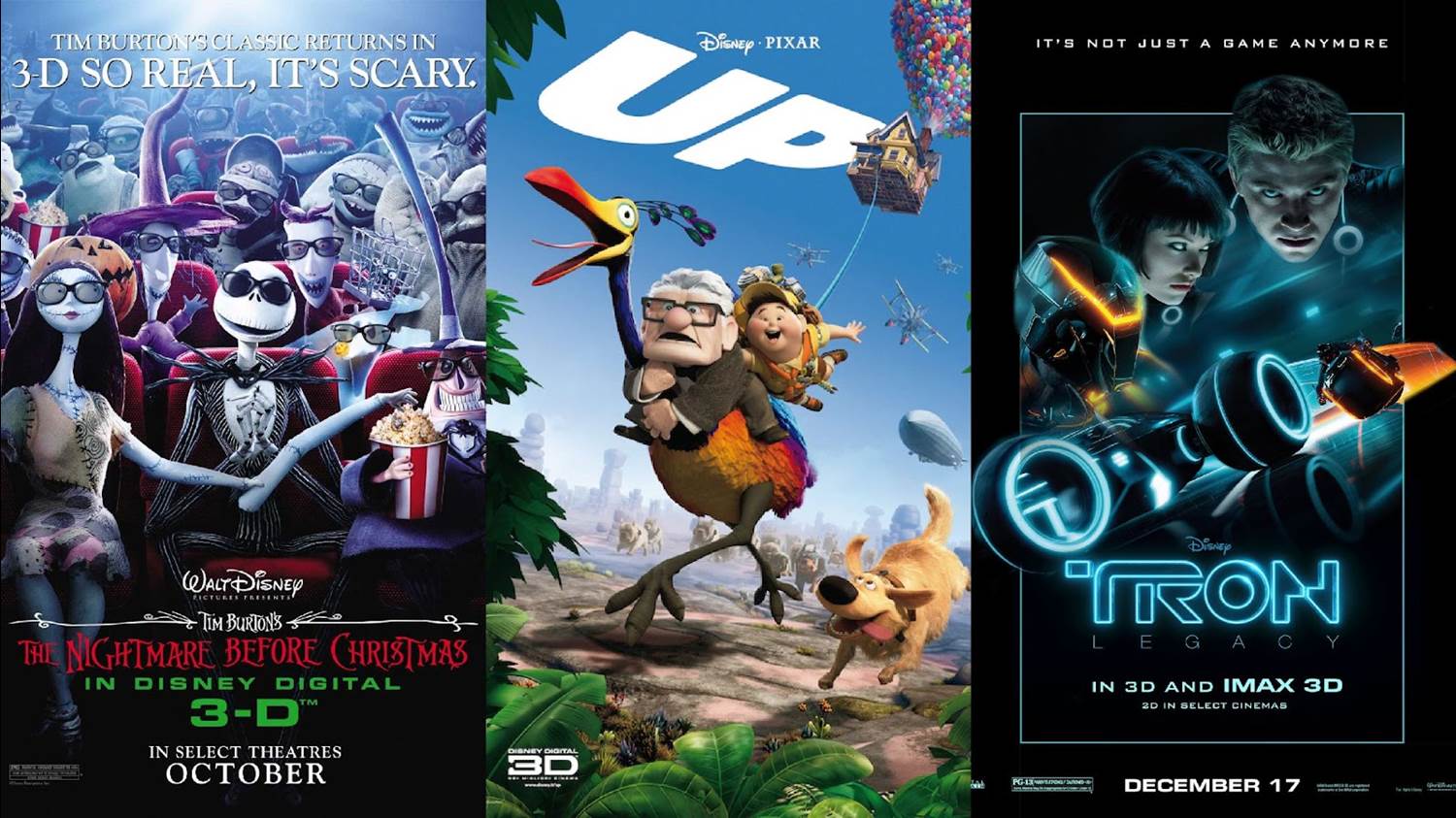 Films Disney non disponibles en 3D