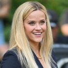 NEW YORK, NEW YORK - JULY 30: Reese Witherspoon is seen filming on location for 'The Morning Show' in Central Park on July 30, 2024 in New York City. (Photo by James Devaney/GC Images)