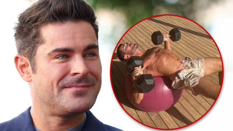 Zac Efron de retour à l’entraînement après un séjour à l’hôpital.