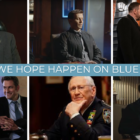 Collage of photos of Blue Bloods characters