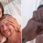 Holly Ramsay and Adam Peaty engaged