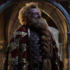 Prince Durin looks like at the night sky while standing in Eregion in The Rings of Power season 2
