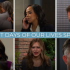 Collage showcasing six photos of Days of Our Lives spoilers for the week of 9-09-24