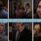 Photo collage of Days of Our Lives spoilers for the week of 9-30-24