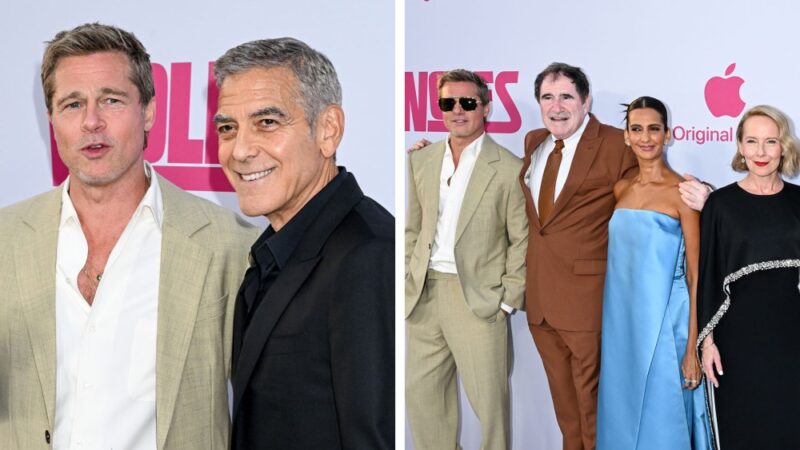 Première à Los Angeles : Brad Pitt et George Clooney font sensation pour “Wolfs”