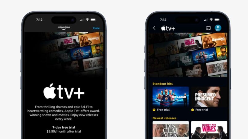 Apple TV+ disponible sur Amazon Prime Video dans de nouveaux pays