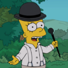 Bart in Clockwork Orange costume in The Most Wonderful Time Of The Year Simpsons short