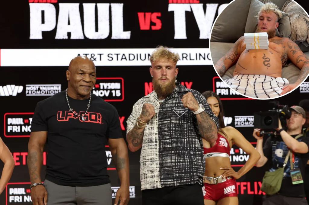 Jake Paul lance un défi de 5 millions de dollars à Mike Tyson avant son combat Netflix