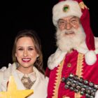 Lacey Chabert and Santa Claus