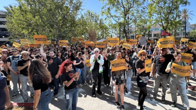 Les salariés de l’Animation Guild manifestent pour un accord équitable avec Netflix