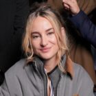 Shailene Woodley at Miu Miu Spring 2025 Ready-to-Wear Show at Paris Fashion Week