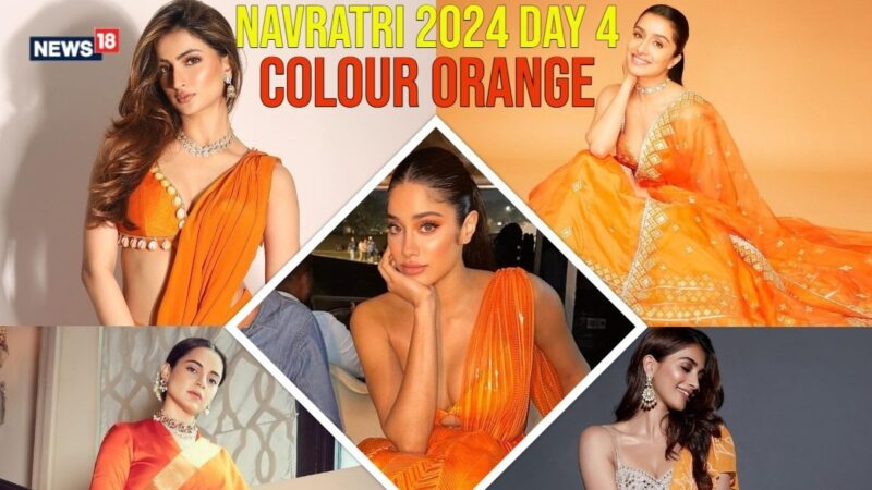 Navratri : idées de tenues orange pour célébrer la journée dédiée à la déesse Kushmanda