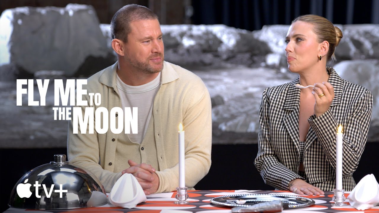 Les acteurs de Fly Me to the Moon testent la nourriture spatiale sur Apple TV+