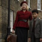 Saoirse Ronan and Elliott Heffernan in "Blitz" with an Apple TV+ free trial