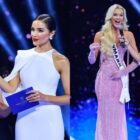 miss universe host Olivia Culpo at The 73rd Miss Universe Competition - show at Arena Ciudad de Mexico on November 16, 2024 in Mexico City, Mexico