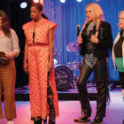 From left: Girls5eva stars Sara Bareilles, Renée Elise Goldsberry, Busy Philipps and Paula Pell.