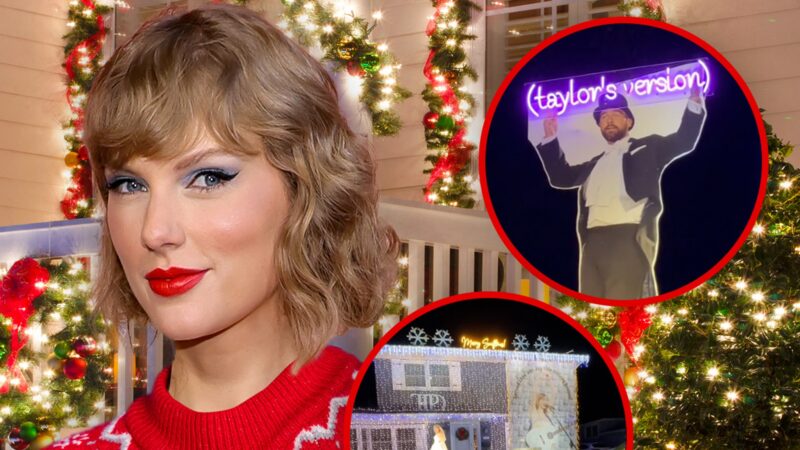 Des décorations inspirées par Taylor Swift pour les fêtes dans une maison de l’Illinois