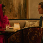 Jodie Turner Smith as Samia Zahir and Michael Fassbender as Martian in 