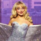 NEW YORK, NEW YORK - SEPTEMBER 30: (Exclusive Coverage) Sabrina Carpenter performs onstage during the Sabrina Carpenter Short n’ Sweet Tour at Barclays Center on September 30, 2024 in New York City. (Photo by Kevin Mazur/Getty Images for AEG)