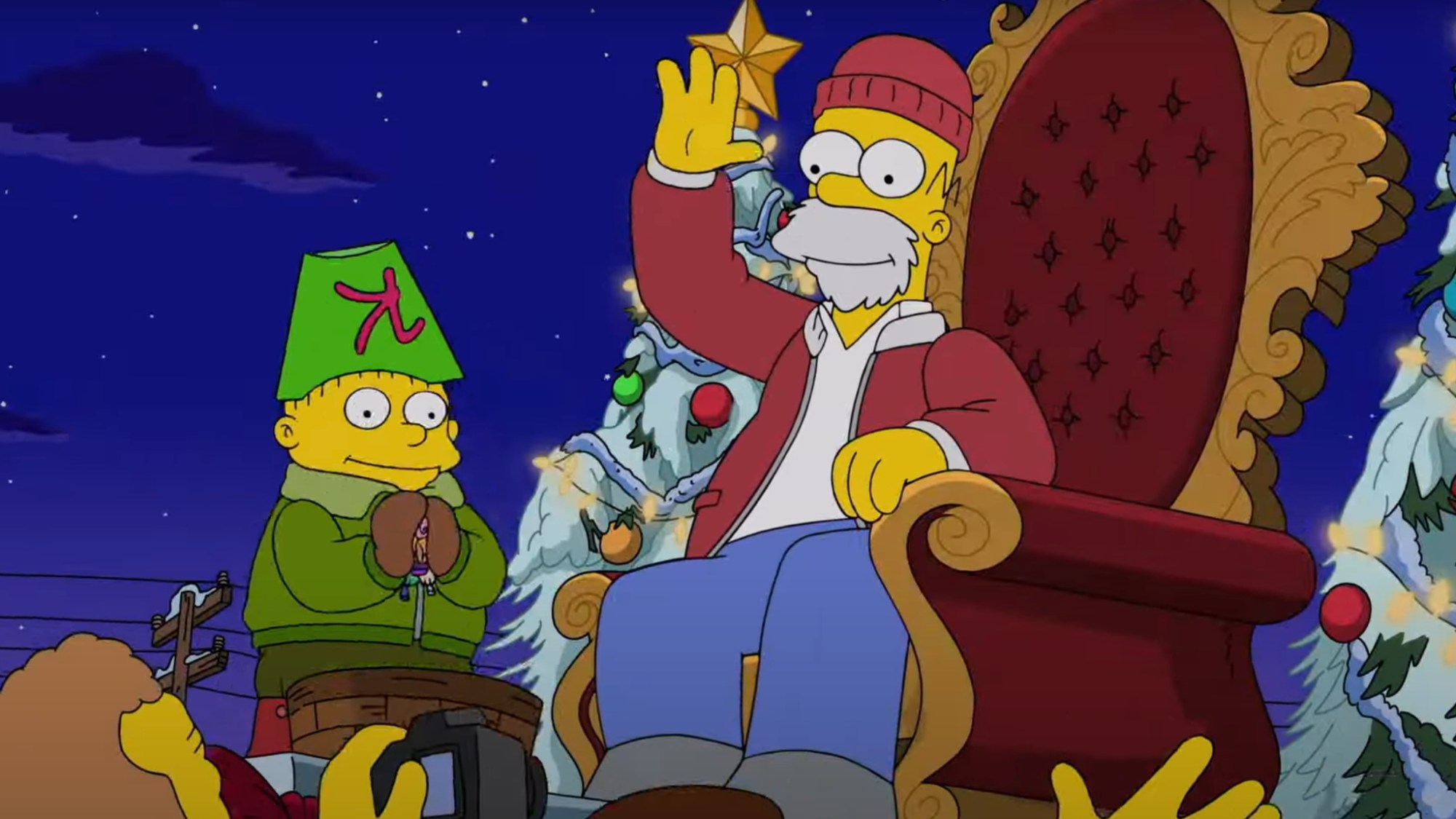 Un ancien personnage revient dans le spécial Noël des Simpson sur Disney+