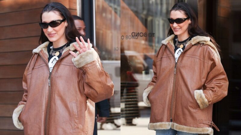 Bella Hadid relance la tendance des skinny jeans à New York