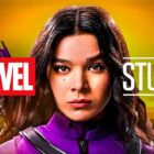 Hailee Steinfeld Kate Bishop, Marvel Studios logo