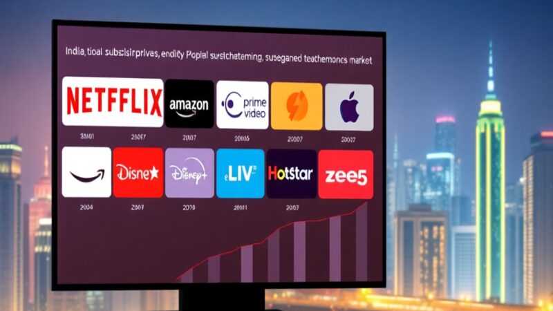 Prime Video, Netflix et Disney+ Hotstar dominent les audiences de streaming en Inde en 2024