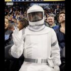Silo shows up at NBA game as space-suited fan