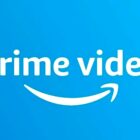 Prime Video logo in white with blue background