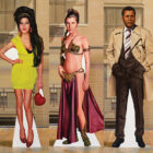 Alex Israel’s Heaven exhibit includes the likenesses of late stars (from left) Robin Williams, Amy Winehouse, Carrie Fisher, Sidney Poitier and Betty White